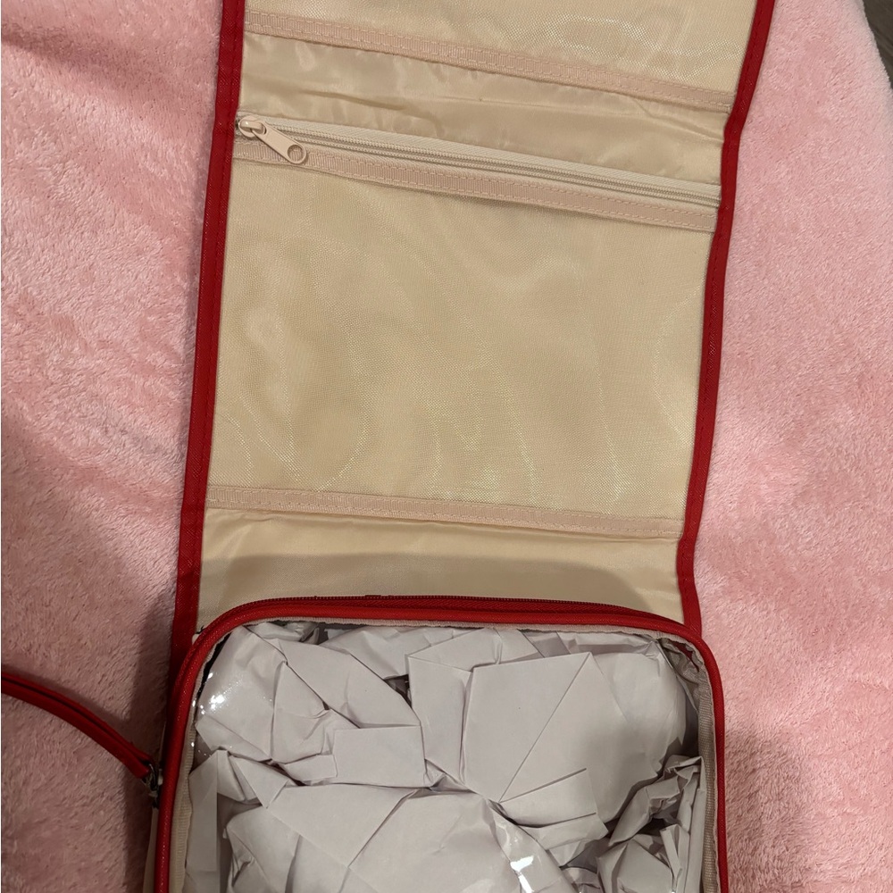 Elegant Red Cosmetic Organizer